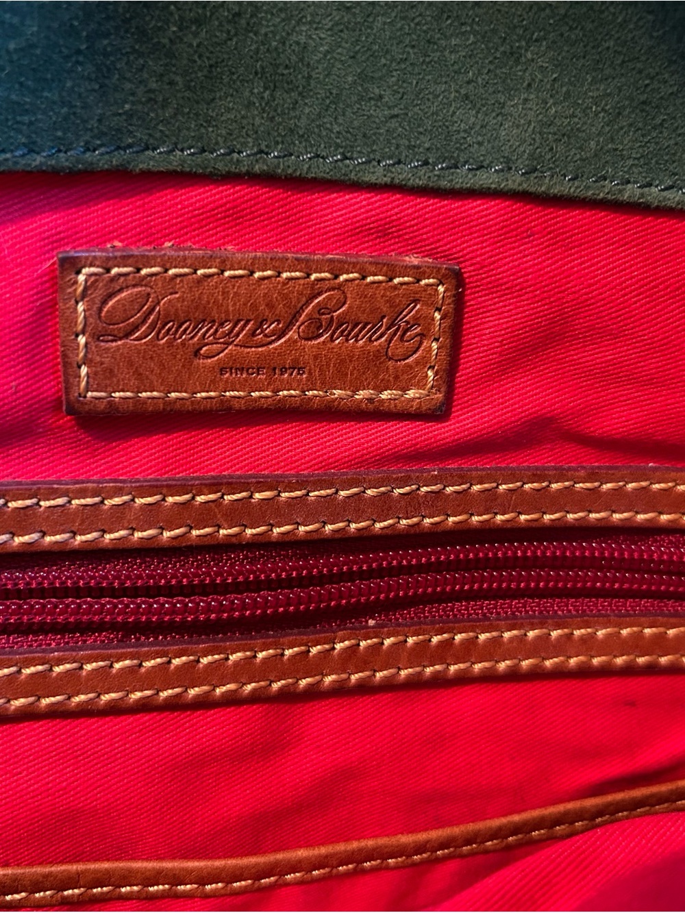 Dooney & Bourke Leather Florentine Large Satchel with Tassel Accents - Picture 11 of 15